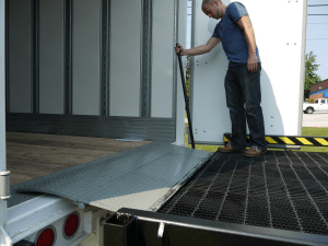 projections of Copperloy® edge of dock leveler Copperloy® projections of edge of dock leveler